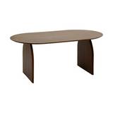 Mesa de madera auxiliar 180x100 cm isana cafe