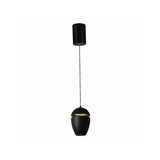 Lampara colgante led negra