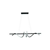 Lampara colgante led negra