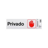 Rotulo privado 8x23 cm
