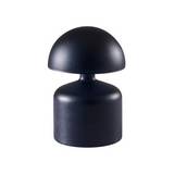 Lampara de mesa recargable led touch negra 9x15cm