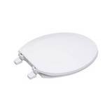Asiento para inodoro redondo plastico blanco