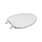 Asiento para inodoro elongado plastico blanco