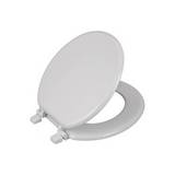 Asiento para inodoro redondo madera blanco