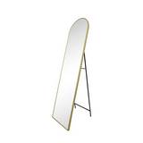 Espejo decorativo para piso de aluminio 40x160 cm negro