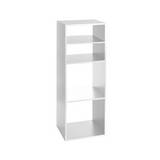 Estantería 4 divisiones blanca 34.5x.32x100.5cm