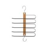 Percha de madera para 5 prendas 32.5x1.2x48.4cm