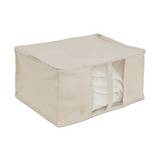 Bolsa organizadora para closet de poliester 60x45 cm beige