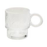 Taza de vidrio 300 ml transparente lorene