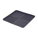 Alfombra para fregadero de silicon 30x30 cm negro