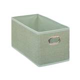 Caja organizadora de tela 15 x 31 cm verde