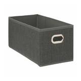 Caja organizadora de tela 15 x 31 cm gris