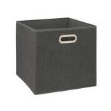 Caja organizadora de tela 31 x 31 cm gris