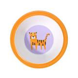 Plato hondo de melamina 400 ml leopardo