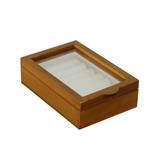 Joyero decorativo de madera 12x17 cm cafe