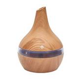 Difusor plastico con luz led multicolor 16 cm café