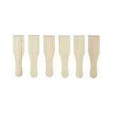 Espatula de madera mini 14x4 cm 6 piezas
