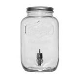 Dispensador para bebidas de vidrio 4 l transparente