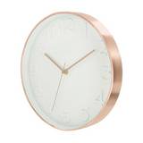 Reloj redondo 30.5cm cobre y blanco