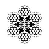 Cable de acero alma de acero 1/4 pulgada