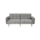 Sofa cama 198x84x90 cm / 198x109x40 cm gris