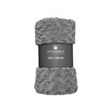 Manta decorativa 120 x 160 gris