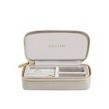 Joyero decorativo de 16 x 7 x 4.2 cm color taupe