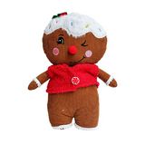 Cojin navideño 30x26 cm galleta de jengibre café jbxmas