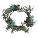 Corona navideña 23 cm verde wwxmas