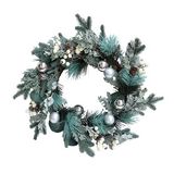 Corona navideña 50 cm verde wwxmas