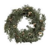 Corona navideña 45 cm verde wwxmas