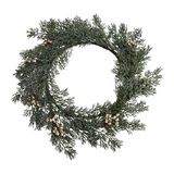 Corona navideña 19x30 cm verde wwxmas