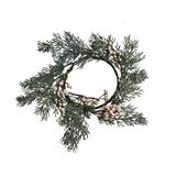 Corona navideña 9x18 cm verde wwxmas