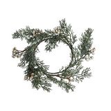 Corona navideña 11x22 cm verde wwxmas