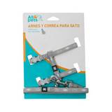 Arnes y correa para gato talla s surtido