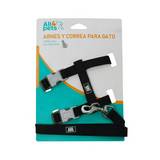 Arnes y correa para gato talla m rojo 2 piezas