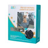 Protector asiento de carro para mascota 48x120 cm negro