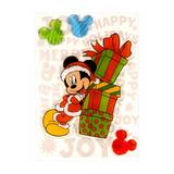 Sticker navideño de gel de 15.2 x 20.3 cm diseño de mickey mouse