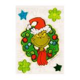 Sticker navideño de gel de 15.2 x 20.3 cm diseño de grinch