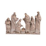 Set de 7 pilares sagrados navideños de resina