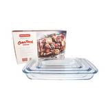 Pyrex para hornear de vidrio 29.4/34.4/39.3 cm 3 piezas