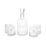 Botella para licor con vasos de vidrio 1000/400 ml 5 piezas