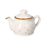 Tetera de porcelana 575 ml borde dorado