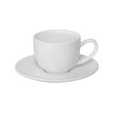 Taza y paila de porcelana 110 ml blanco 12 piezas