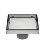 Coladera para baño cuadrado