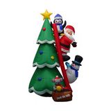Inflable arbol navideño,santa,pingüino y muñeco de nieve, subiendo escalera 180 cm
