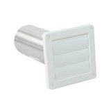 Rejilla para extractor de aire + tubo aluminio 4 pulg (10.16 cm)