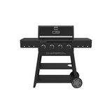 Barbacoa a gas de 4 quemadores 55.7x115.9x132.9 cm negra