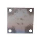 Placa de sujecion de hierro 12 x 12 cm 3/16 con perforaciones