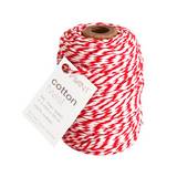 Cordón navideño de 50 m color blanco y rojo